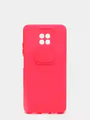 Фуксия чехол Xiaomi Redmi Note 9T, с бархатом внутри и раздвижным окном