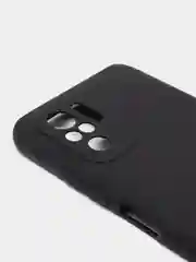 Накладка силиконовая матовая для Xiaomi Redmi note 10 (цвет=черный)