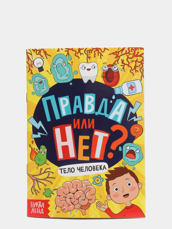 Обучающая книга "Правда или нет? Тело человека", 44 страницы