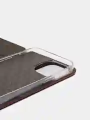 Бордовый чехол-книжка на iPhone 13 Pro Max