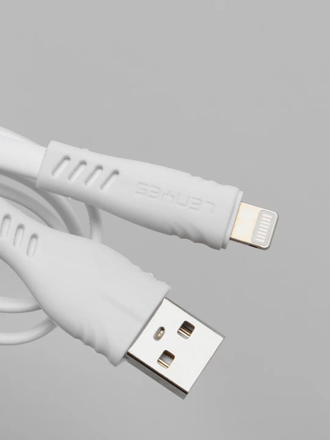Белый зарядка / Кабель зарядный LENYES LC811 (Micro-USB/Type-C/Lightning) для Android и iPhone