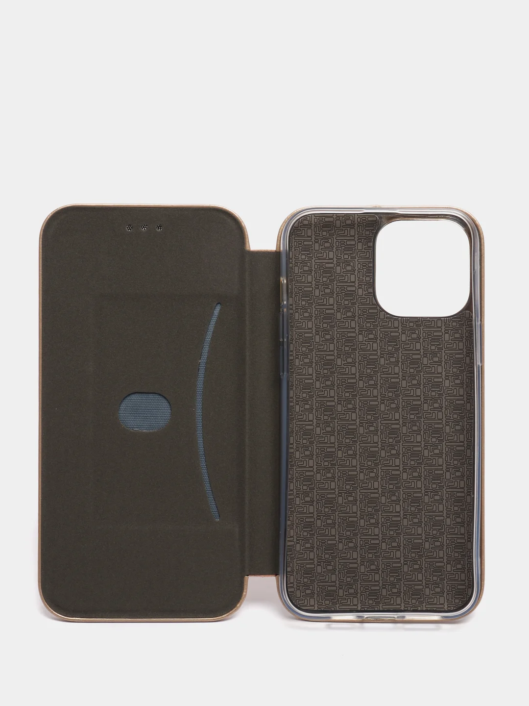 Золотой чехол-книжка на iPhone 13 Pro Max