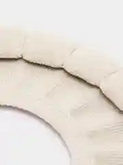 Бежевый чехол для сиденья унитаза / Накладка чехол на сиденье унитаза