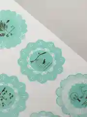 Бирюзовый наклейки