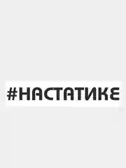 Черный наклейка на авто "На статике"