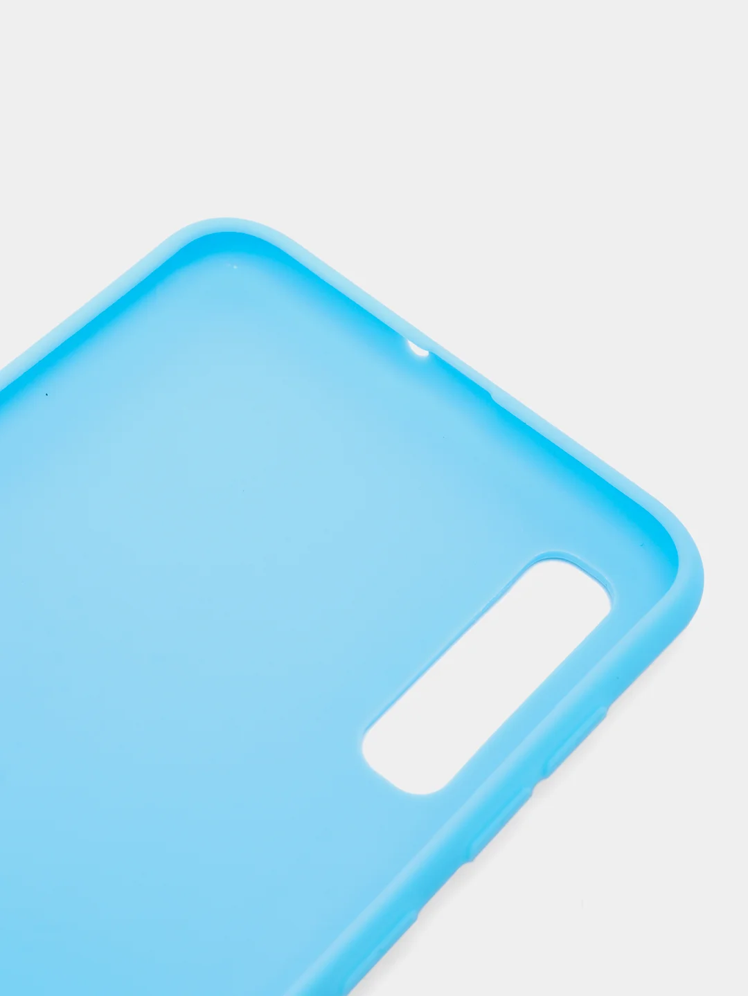 Голубой чехол Samsung Galaxy A50 / A50s / A30s / Самсунг Галакси А50 силиконовый цветной матовый