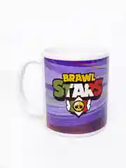 Фиолетовый кружка с сублимацией "Brawl Stars", керамическая