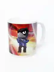 Багровый кружка с сублимацией "Brawl Stars", керамическая