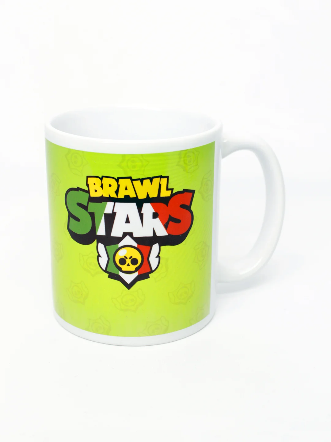 Зеленый кружка с сублимацией "Brawl Stars", керамическая