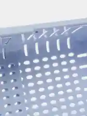 Голубой дуршлаг раздвижной