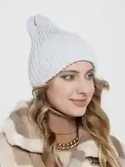 Серебряный шапка бини женская