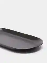 Черный поднос металлический