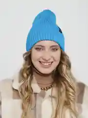 Лазурный шапка бини женская