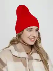 Красный шапка бини женская