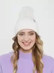 Белый шапка бини женская