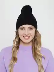Черный шапка бини женская
