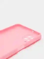 Розовый чехол для Samsung Galaxy A12 / M12 (Самсунг А12 / М12), силиконовый
