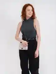 Розовый сумка женская через плечо, на цепочке