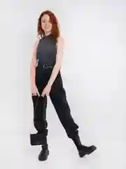 Черный сумка женская через плечо, на цепочке