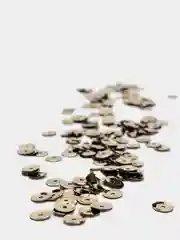Оливковый пайетки круглые, 6 мм