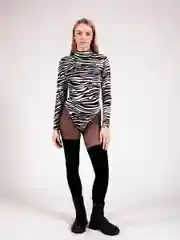 Белый боди с принтом