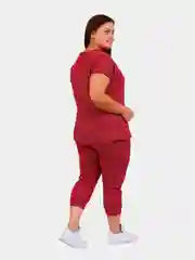 Бордовый домашний женский костюм