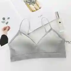 Серый меланж топ женский, без косточек