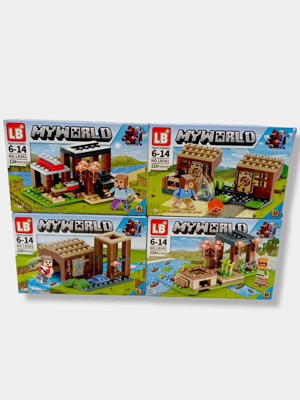 Конструктор "Лагерь у воды" 4в1 My World, 123-128 деталей, 6+
