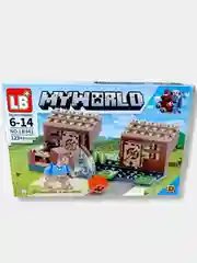 Зеленый конструктор "Лагерь у воды" 4в1 My World, 123-128 деталей, 6+