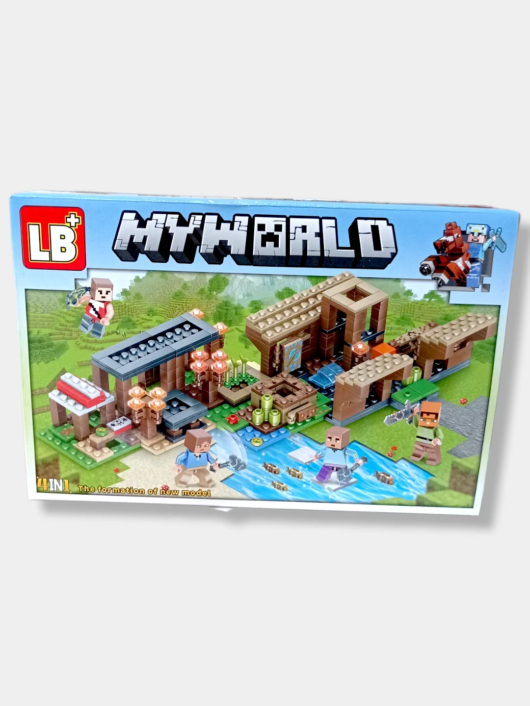 Конструктор "Лагерь у воды" 4в1 My World, 123-128 деталей, 6+