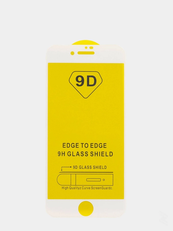 Защитное стекло 9D на iPhone 5s, 6, 7, 8 Plus, SE 20, X, XS, XR, 11 Pro, Max, 12 Mini