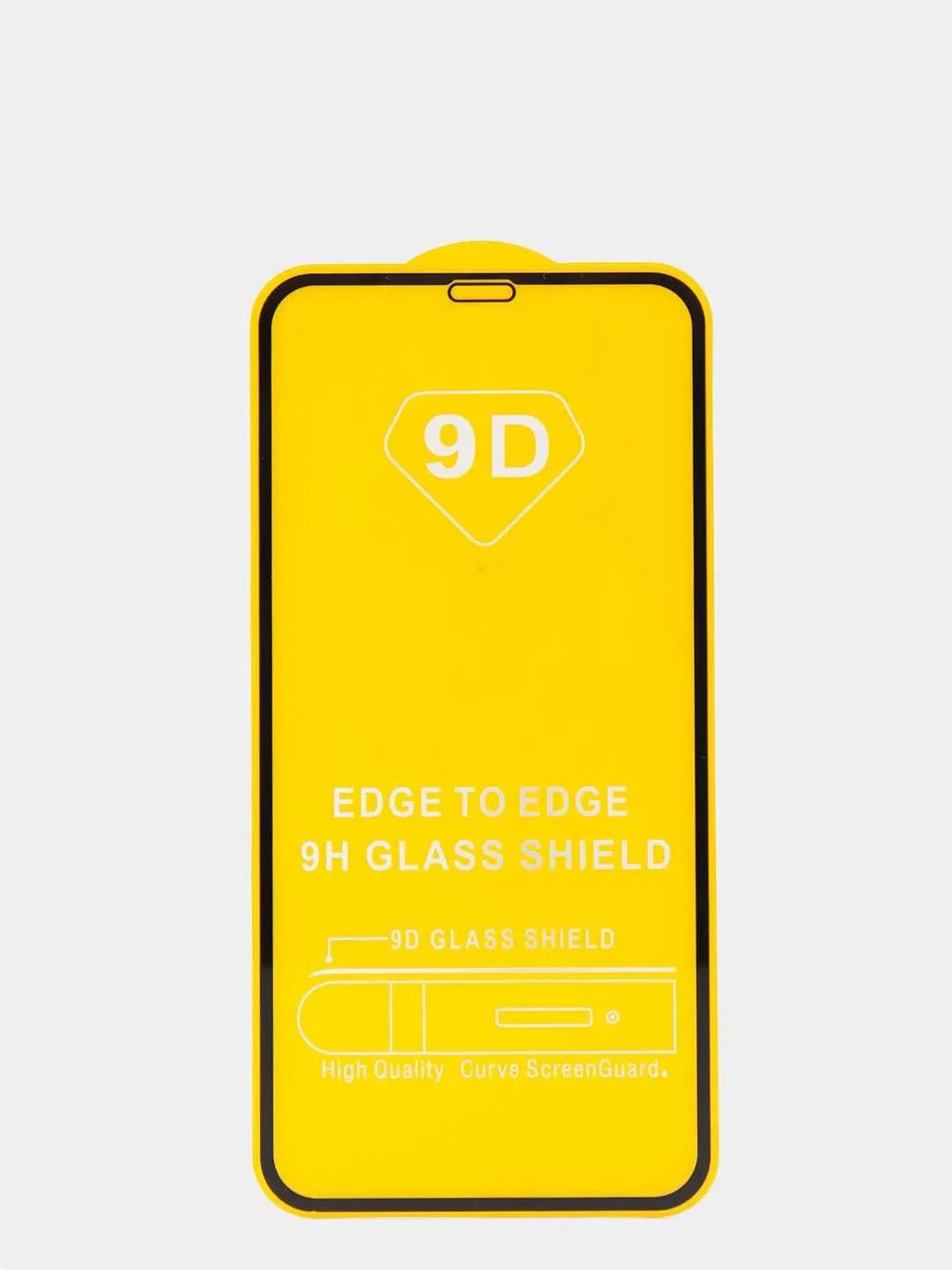 Черный защитное стекло 9D на iPhone 5s, 6, 7, 8 Plus, SE 20, X, XS, XR, 11 Pro, Max, 12 Mini