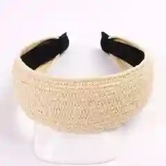 Белый ободок плетеный KOTIS