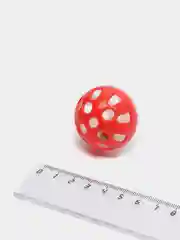 Красный мячик с погремушкой / игрушка для кошек