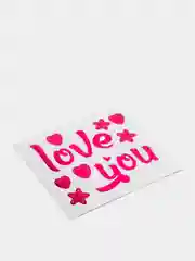 Наклейка для шаров Люблю тебя / Love you