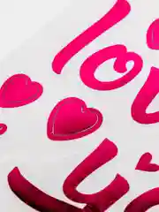 Наклейка для шаров Люблю тебя / Love you