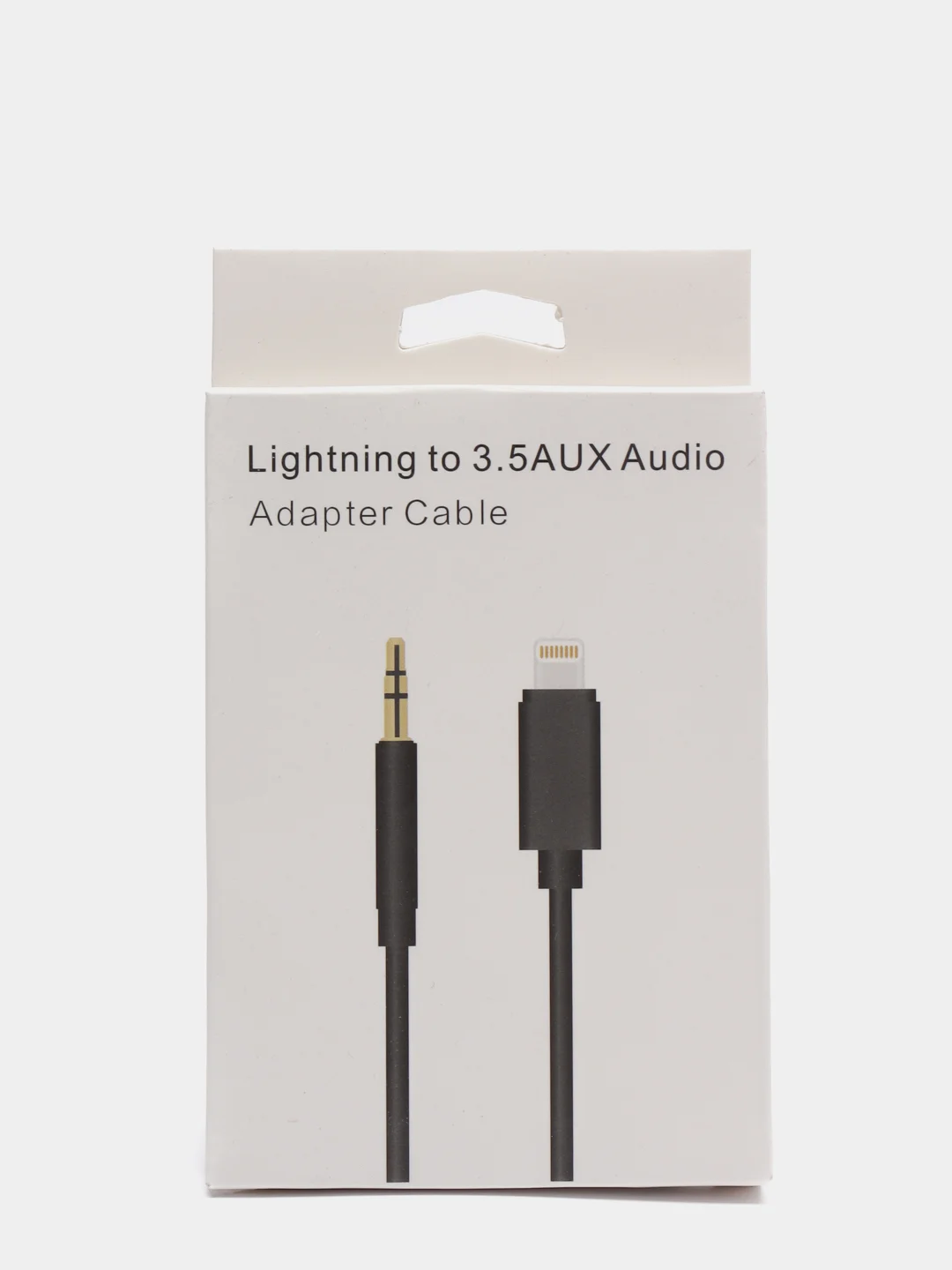 Белый кабель-адаптер 3.5 mm / Lightning