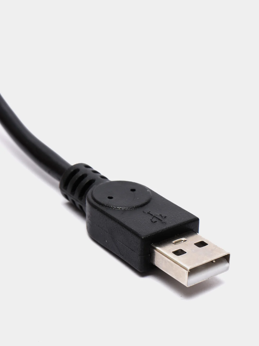 Черный кабель USB 2.0 - USB 2.0 вилка - розетка (папа-мама) 1,5 м