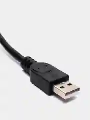 Черный кабель USB 2.0 - USB 2.0 вилка - розетка (папа-мама) 1,5 м