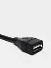 Черный кабель USB 2.0 - USB 2.0 вилка - розетка (папа-мама) 1,5 м