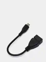 Черный otg переходник  с micro USB на USB отг