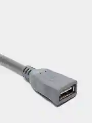 Серый кабель USB 2.0 A вилка - USB 2.0 A розетка (папа-мама) 1,5 м, USB  удлинитель переходник