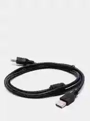 Черный кабель удлинитель USB 2.0 A - USB 2.0 A (папа-папа) 1,5 м