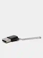 Черный переходник Type-C для передачи данных, зарядка iPhone Type-С usb 3.0, аудиоконвертер