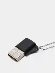 Черный переходник Type-C для передачи данных, зарядка iPhone Type-С usb 3.0, аудиоконвертер
