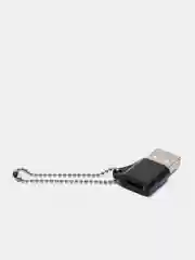 Черный переходник Type-C для передачи данных, зарядка iPhone Type-С usb 3.0, аудиоконвертер