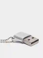 Серебряный переходник Type-C для передачи данных, зарядка iPhone Type-С usb 3.0, аудиоконвертер