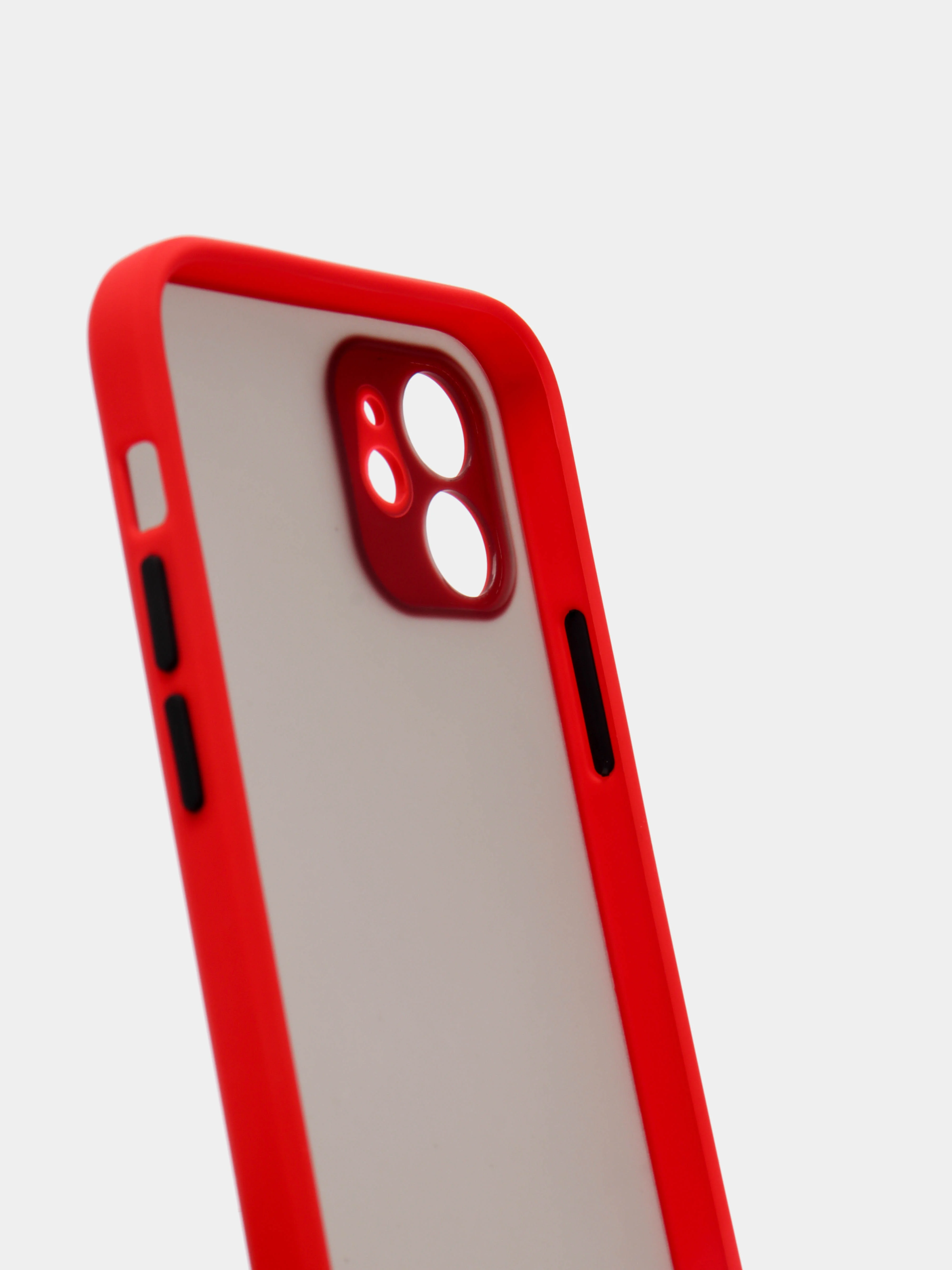 Красный противоударный чехол для iPhone 11, 12, 13, Pro, ProMax, Mini, с защитой камеры