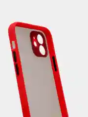 Красный противоударный чехол для iPhone 11, 12, 13, Pro, ProMax, Mini, с защитой камеры