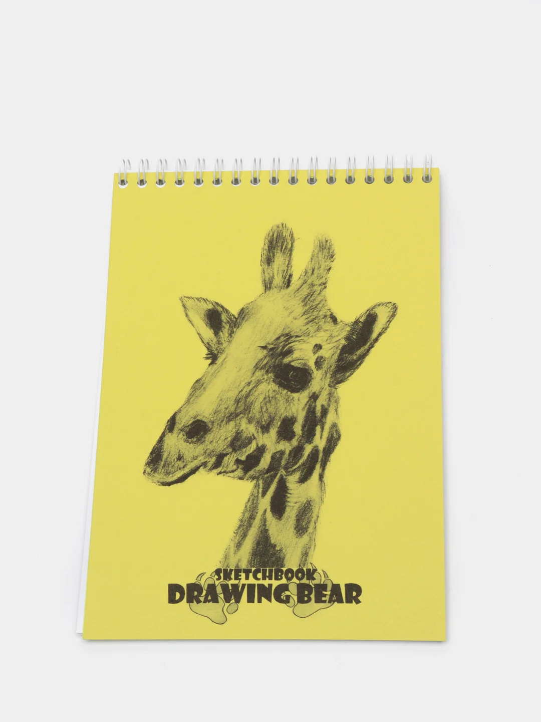 Желтый скетчбук DRAWING BEAR 30 листов, 120 гр/м
